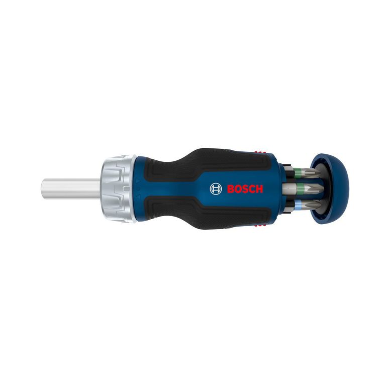Destornillador Corto Punta Ratchet + 6 bits