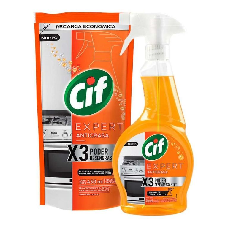 Pack Cif Expert Antigrasa Gatillo y Doypack