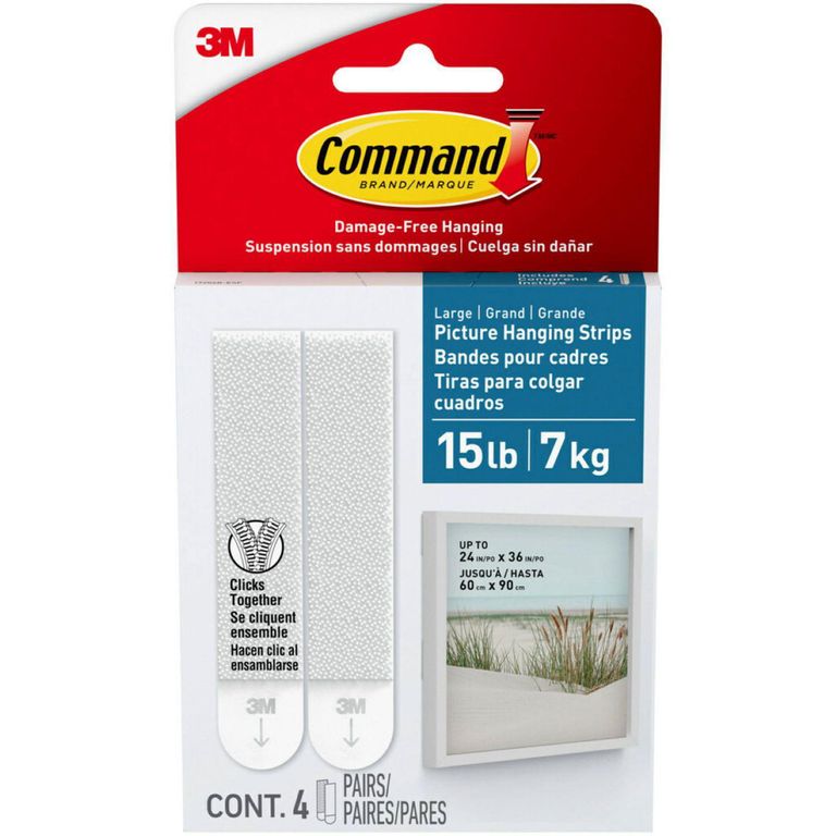 Tiras Command 3M para colgar cuadros 4 Unidades