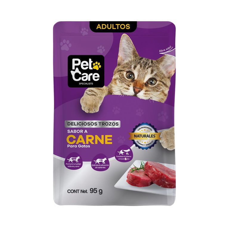 Pet Care Alimento Húmedo para Perro Todas las edades Sabor Carne 95 gr