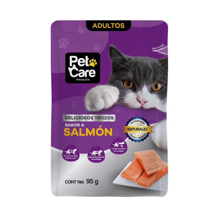 Pet Care Alimento Húmedo para Perro Todas las edades Sabor Salmón 95 gr