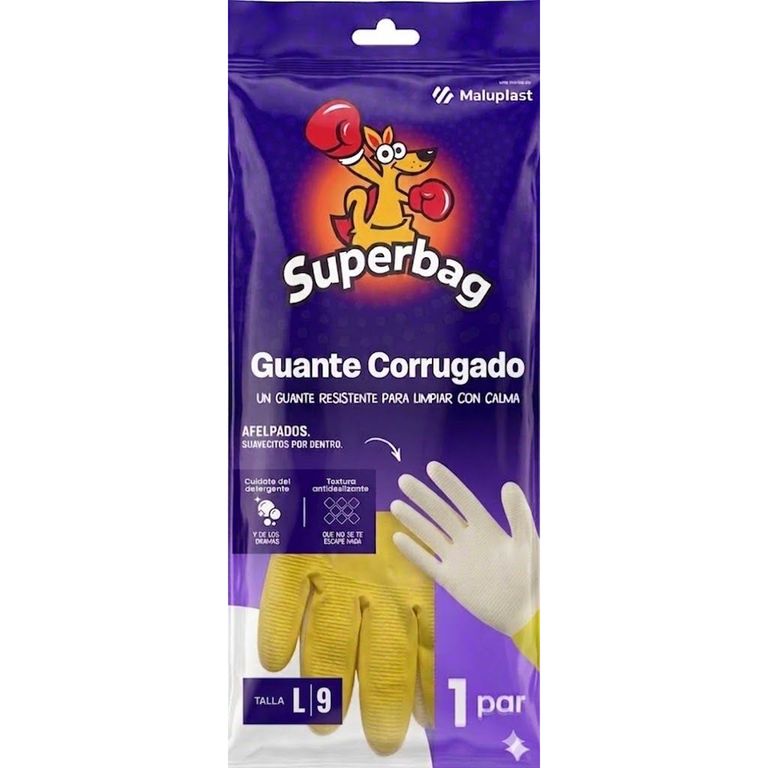 Guante Corrugado Superbag Talla L 9