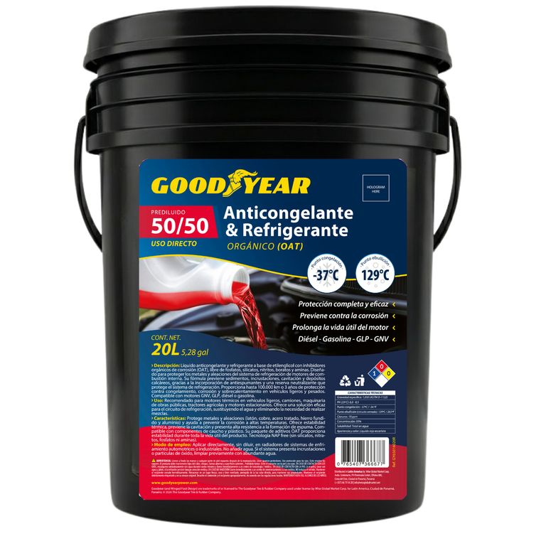 Refrigerante 50 Red OAT GY 20 L