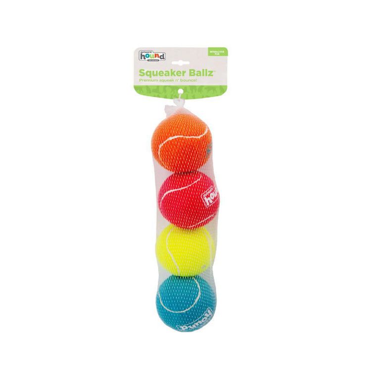 Pack 4 Pelotes para Perro de Colores