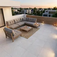CELIMA - Gres Porcelánico Rectificado Piso y Muro Tipo Cementicio Sundance Plata 60x60 cm 1.44 m2