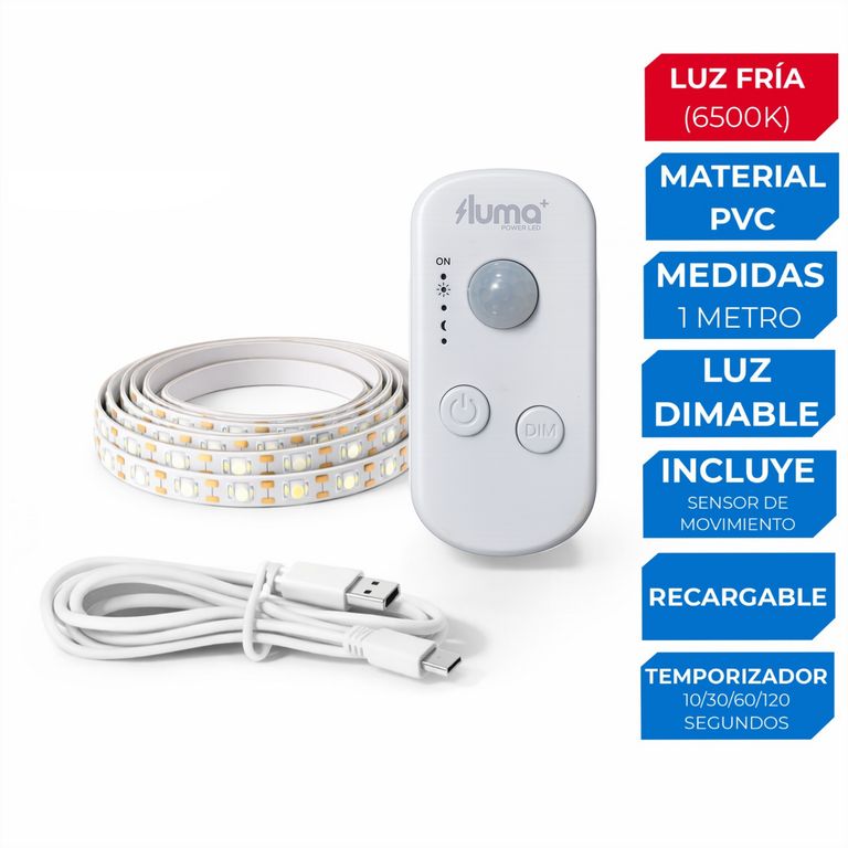 Tira LED con Sensor Recargable
