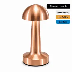 ILUMA - Lámpara de Mesa Seta Oro Rosa