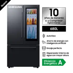 SAMSUNG - Refrigeradora French Door 680L RF80H30JEFPE