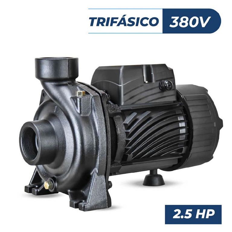 Bomba centrífuga trifásica de 2.5 hp, 380 V