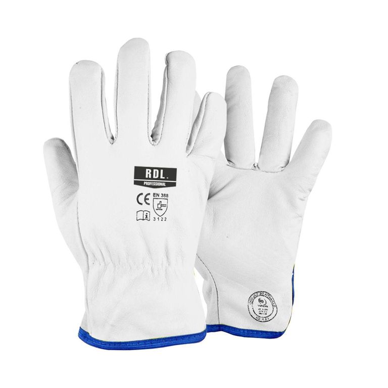 Guantes de Seguridad Puño Corto Blanco RT