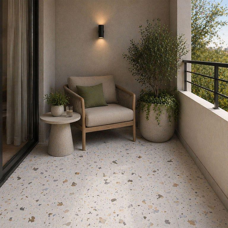 Porcelanato Cementicio Brush White 60x120cm 1.44m2
