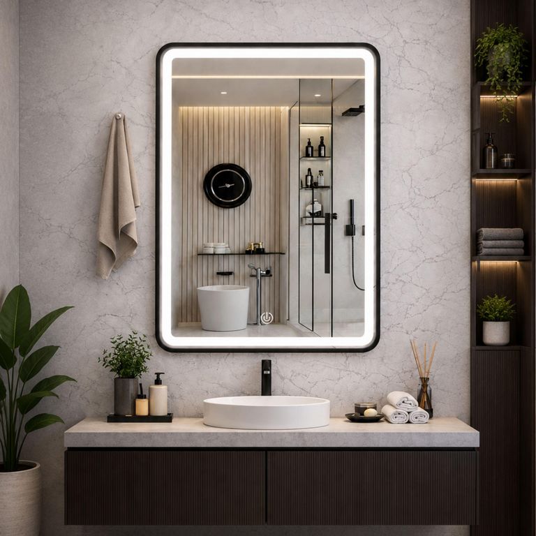 Espejo LED de Baño Rectangular Viena 60x80cm.