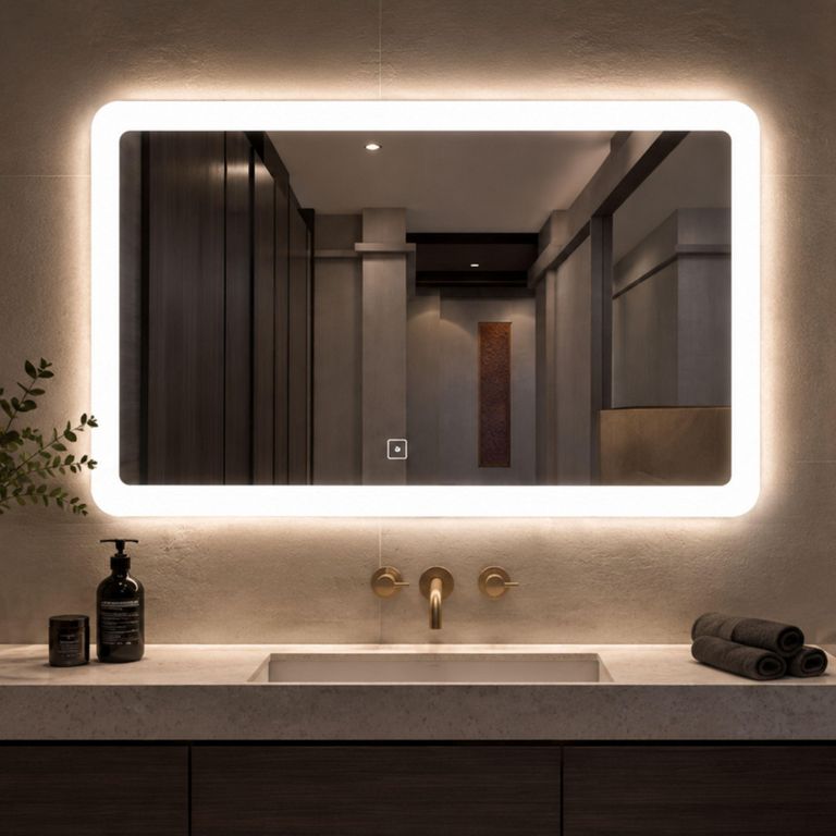 Espejo LED de Baño Rectangular Praga 60x80cm.