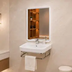 undefined - Mueble de Baño Ginebrea Blanco + Espejo