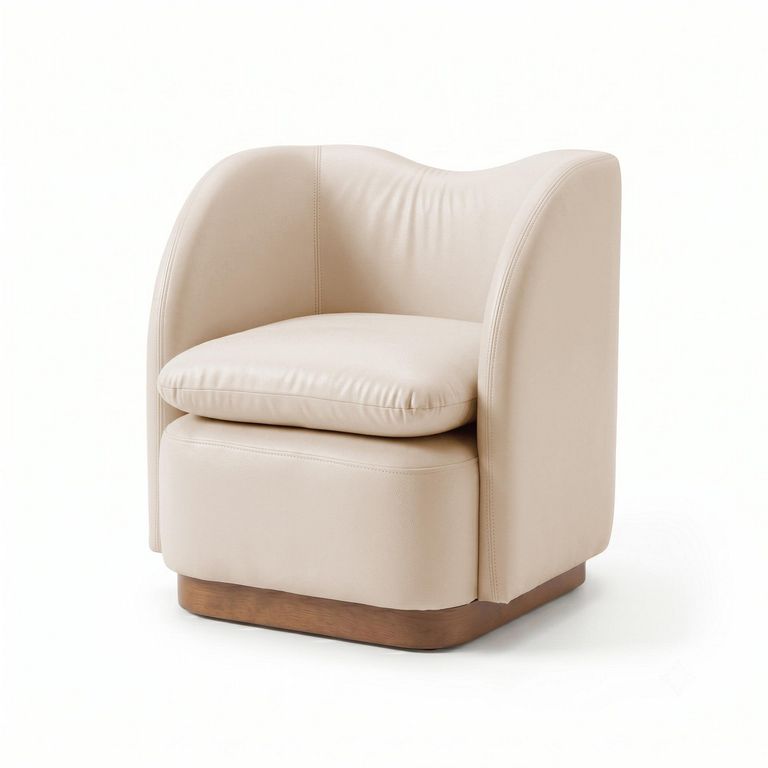 Sillon giratorio giro beige
