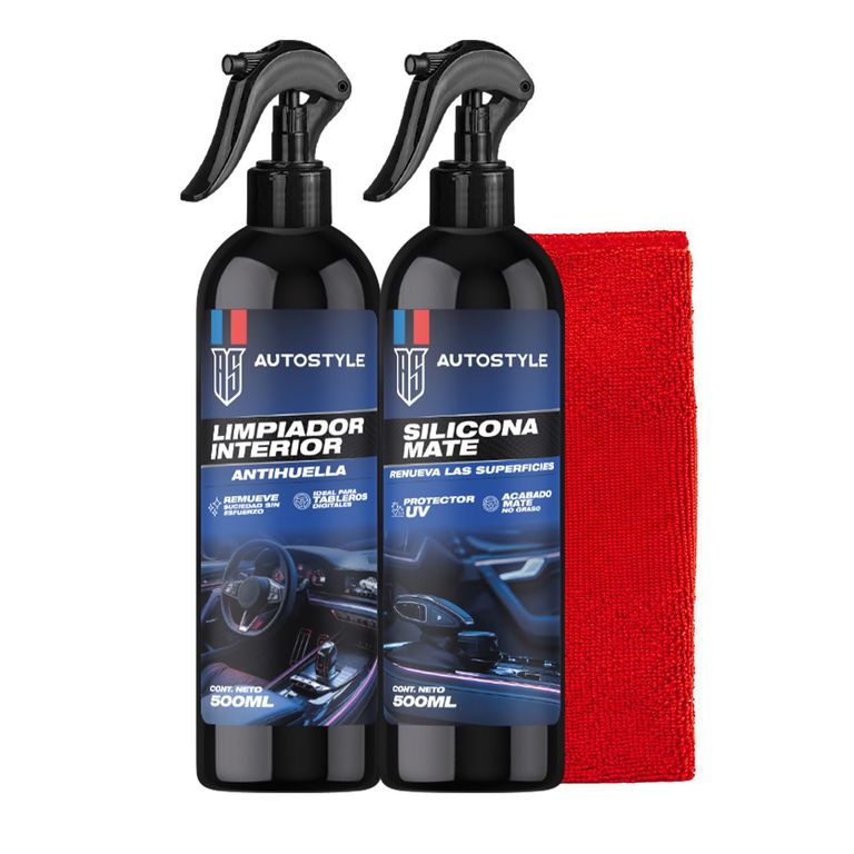 Pack Detail Limpiador + Silicona Mate 500 ml + Paño Autostyle