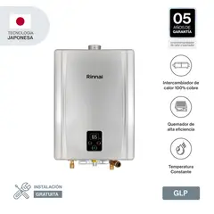 RINNAI - Gas Licuado 17 Litros Tiro Forzado Ionizado