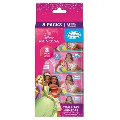 TUINIES - Pack 8 Toallitas Húmedas Princesas