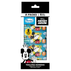 TUINIES - Pack 8 Toallitas Húmedas Mickey Mouse