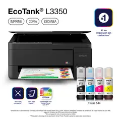 EPSON - Impresora Multifuncional Ecotank L3350 Wifi Negro