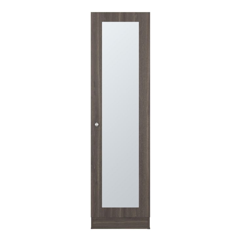 Ropero 1 Puerta Con Espejo Praga Milan 180,8x49,5x30,2cm