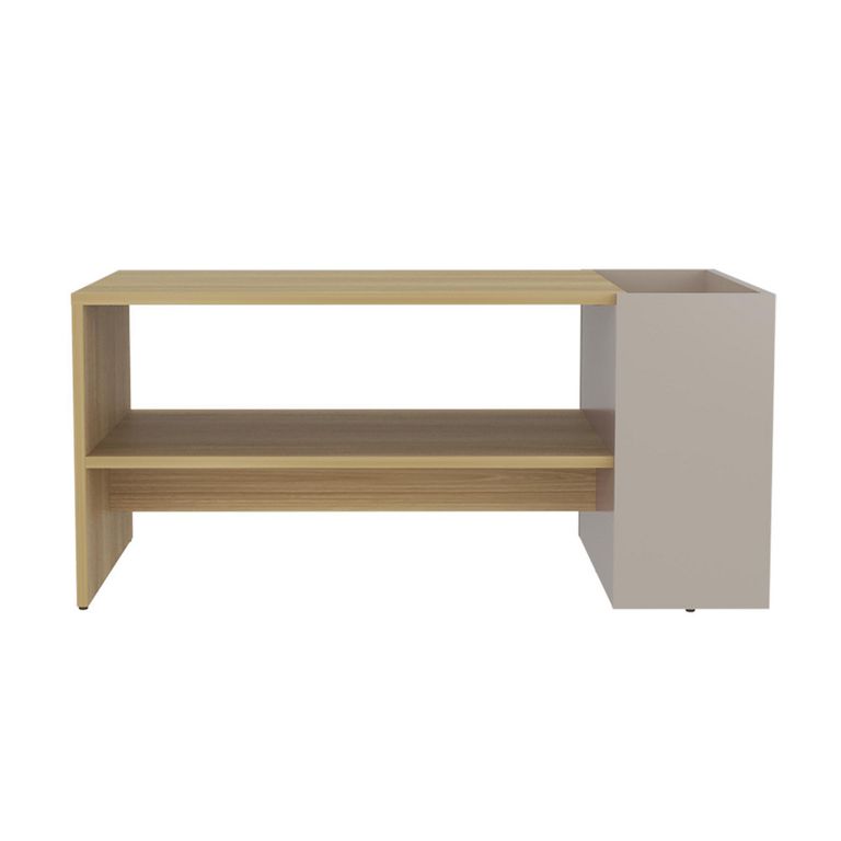Mesa De Centro Adel Color Capri Y Fresno 91x42x45cm