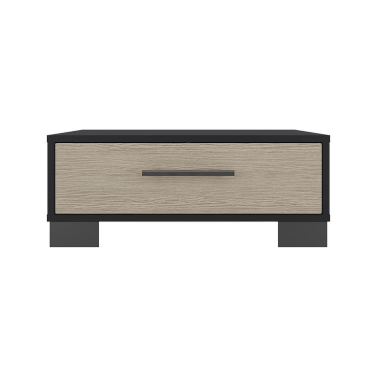 Mesa De Centro 1 Cajon Color Wengue Y Cartegena 60x23,8x60cm
