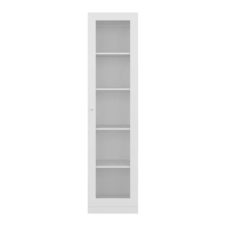 Vitrina Color Blanco 1 Puerta Home 180,6x45,31,3cm