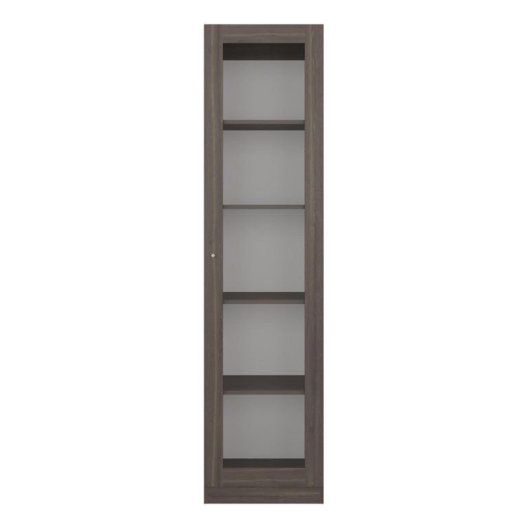 Vitrina Home 1 Puerta Color Milan Y Blanco 180,6x45,31,3cm