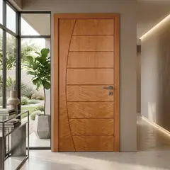DIMFER - Puerta de Madera Principal Pino Radiata Fenix