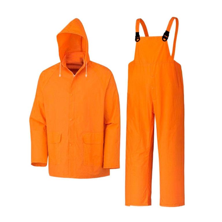 Traje Impermeable Naranja 0.35 mm