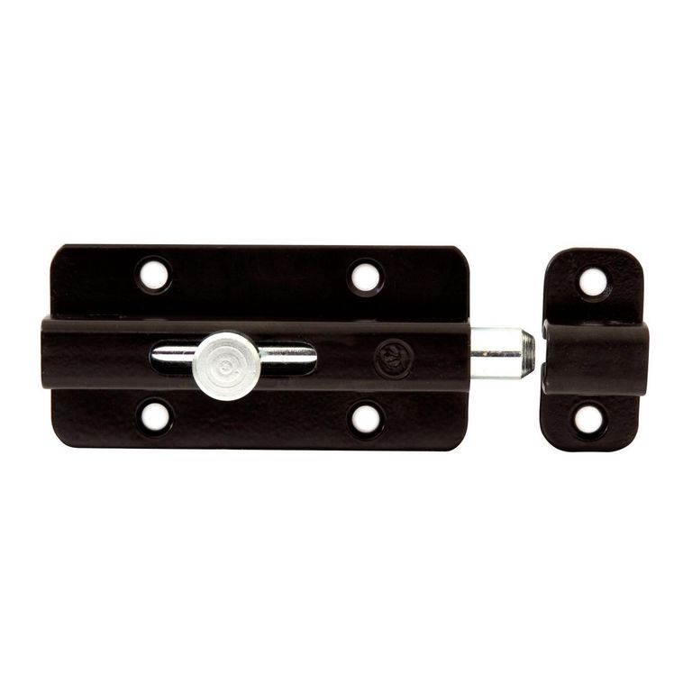 Pestillo de Acero 4" Negro