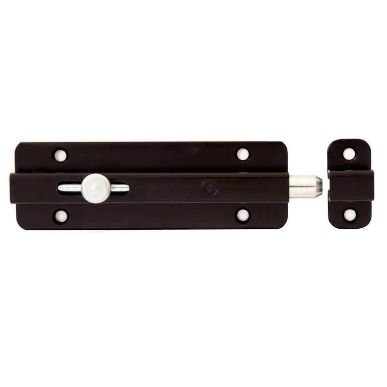 Pestillo de Acero 6" Negro