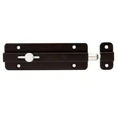 undefined - Pestillo de Acero 6" Negro