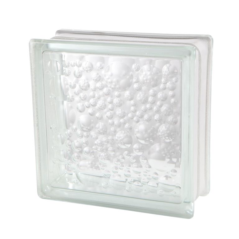 Bloque de Vidrio Burbuja 19 x 19 cm