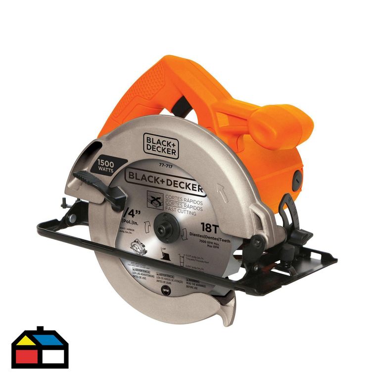 Sierra Circular Electrica Black&Decker 7-1/4" 1500W CS1024