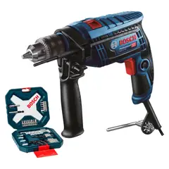 BOSCH - Taladro Percutor 1/2" 650W Eléctrico + 34 Accesorios