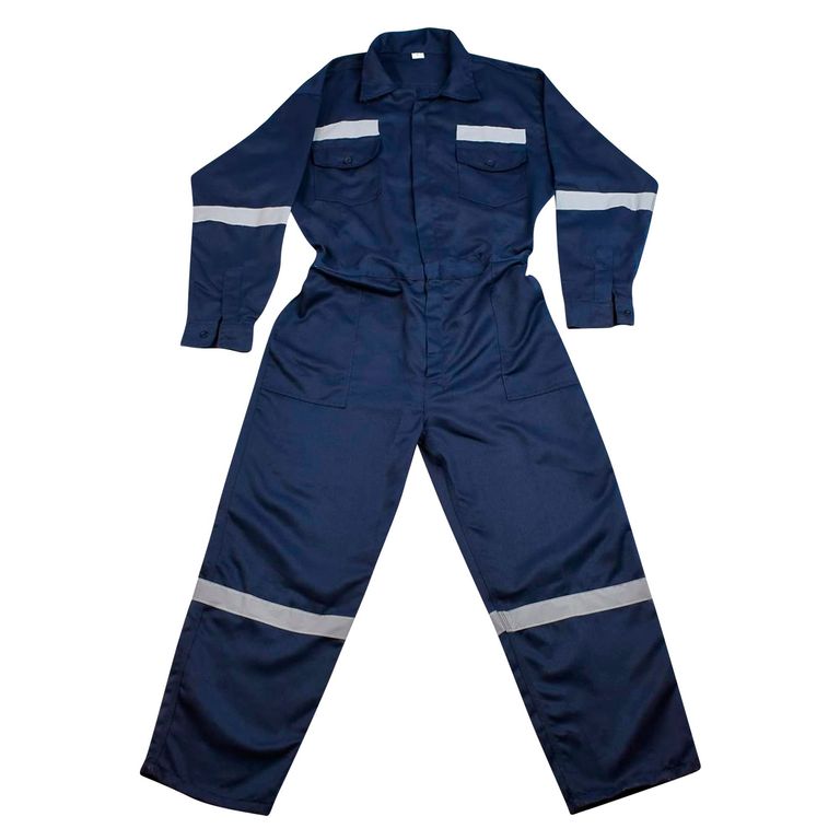 Mameluco Drill Reflectivo Azul T L