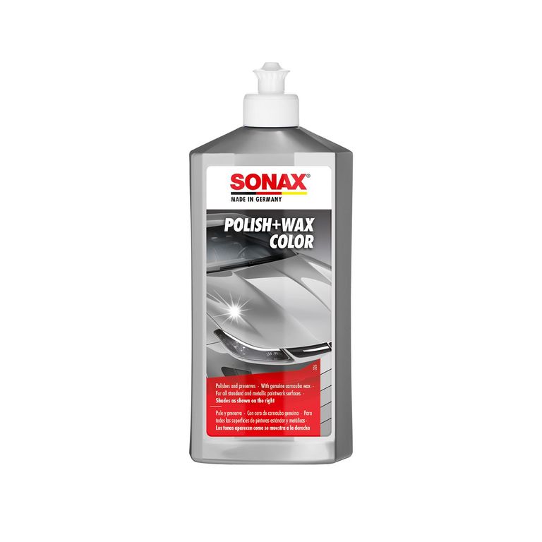 Cera para Autos Sonax Polish + Wax Color Plata 500 ml