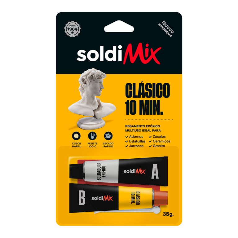 Pegamento Epóxico Soldimix Clasico 10 Minutos 35G
