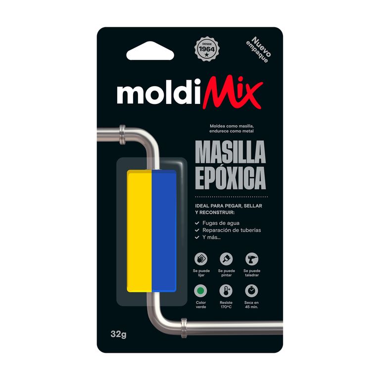 Adhesivo Epóxico Moldeable Moldimix Verde 32G
