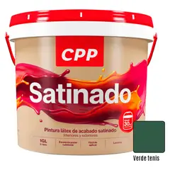 undefined - Pintura CPP Látex Satinado Verde Tennis 1GL