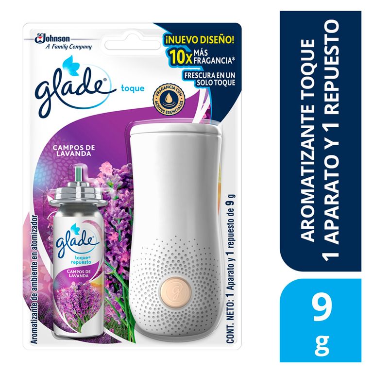 Ambientador Glade En Spray Campos De Lavanda 9Gr