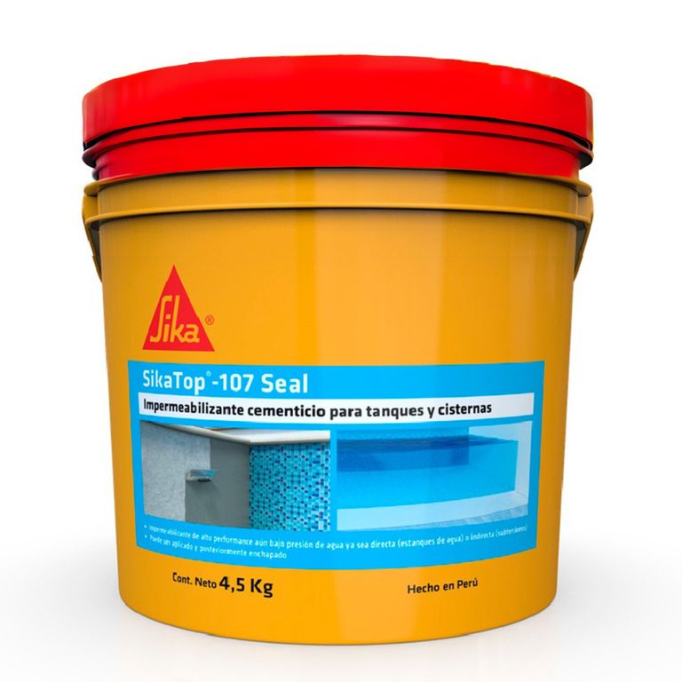 Revestimiento Impermeable para tanques y cisternas Sikatop-107 Seal Gris x 4.5kg