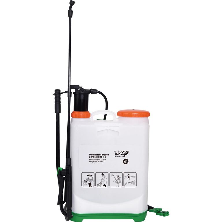 Pulverizador Manual a Presión para Espalda 16L