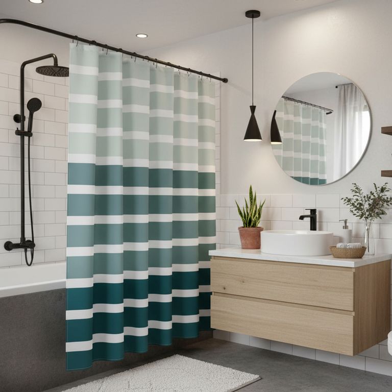 Cortina de Baño Stripe 178x180cm