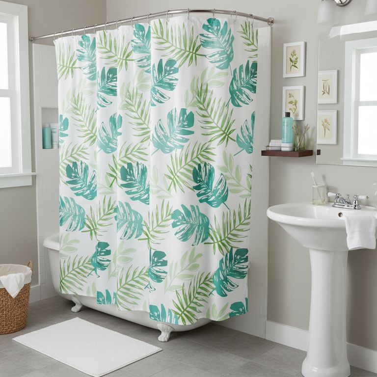 Cortina de Baño Tropical 178x180cm