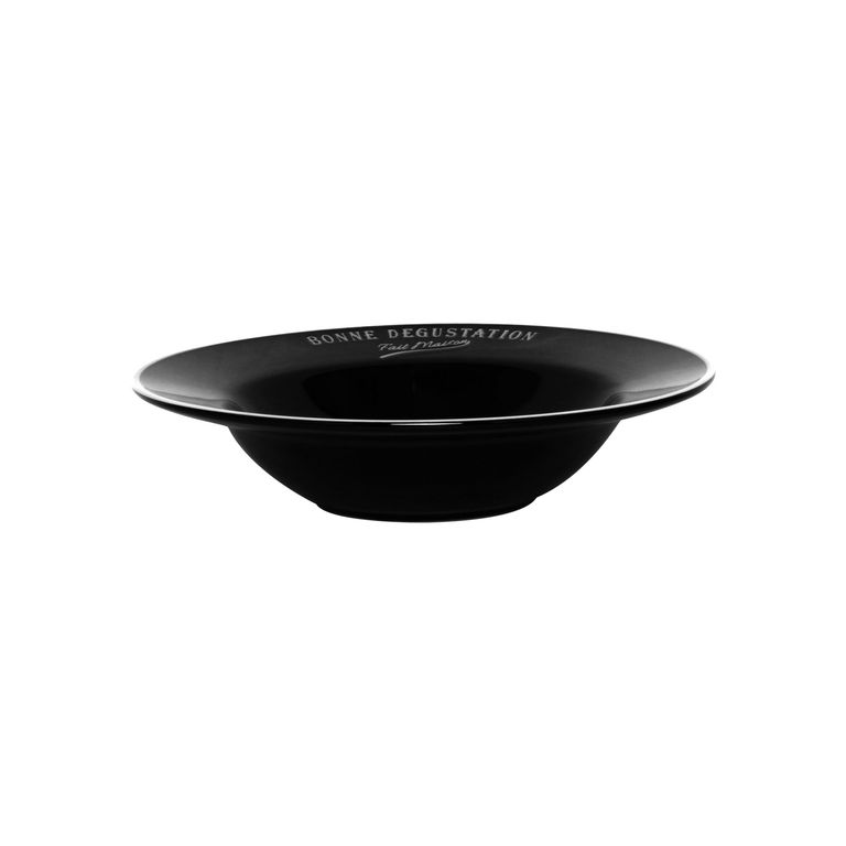 Plato de Sopa Bistro Negro