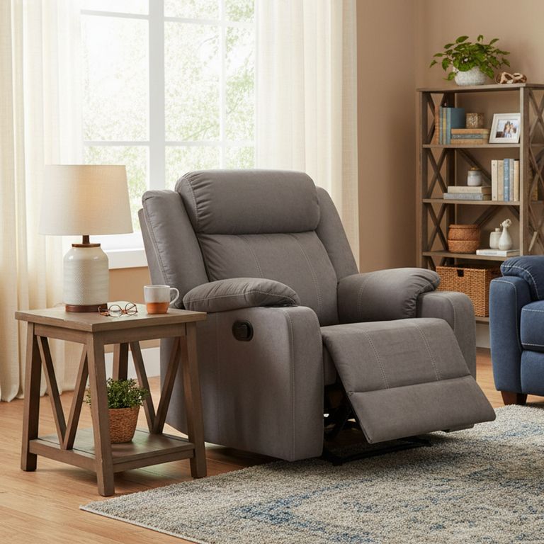 Sillón Reclinable 1 Cuerpo Gaspar con Portavasos
