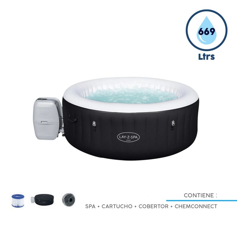 Jacuzzi Inflable Lay-Z Spa Miami 180x66cm